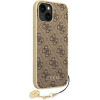 Guess Iphone 14 Plus/ 15 Plus 6.7'' Brown Hardcase 4G Charms Collection - (GUHCP14MGF4GBR)