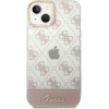 Guess Iphone 14 Plus/ 15 Plus 6.7'' Pink Hardcase 4G Pattern Script - (GUHCP14MHG4MHP)