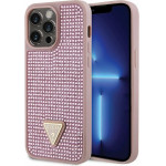 Guess Iphone 14 Pro Max6.7''Pink Hardcase Rhinestone Triangle - (GUHCP14XHDGTPP)