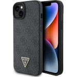 Guess Iphone 15 / 14 / 136.1'' Black Hardcase Leather 4G Diamond Triangle - (GUHCP15SP4TDPK)