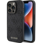 Guess Iphone 15 Pro Max6.7''Black Hardcase Leather 4G Stamped - (GUHCP15XP4EPMK)
