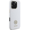 Guess Iphone 16 Pro 6.3'' bialy/White Hardcase Silicone Logo Strass 4G - (GUHCP16LM4DGPH)