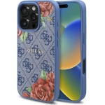 Guess Iphone 16 Pro Max 6.9'' Blue Hardcase 4G Flowers Print Magsafe - (GUHMP16XP4ROPEMCB)