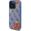 Guess Iphone 16 Pro Max 6.9'' Blue Hardcase 4G Flowers Print Magsafe - (GUHMP16XP4ROPEMCB)