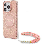 Guess Iphone 16 Pro Max 6.9'' Pink Hardcase Iml Flowers Allover Electro With - (GUHMP16XHCPOFPP)