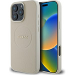 Guess Iphone 16 Pro Max6.9'' bezowy/Beige Hardcase Grained Ring Magsafe - (GUHMP16XPGHSMME)