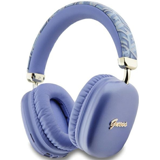 Guess Sluchawki Nauszne BluetoothGUBHK1GCtcsu Purple Gcube Metallic Script Logo - (GUBHK1GCTCSU)