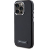 Karl Lagerfeld Case Fw Metal Plate Magsafe For Iphone 15 Pro Max Black - (KLHMP15XPGMSRPK)