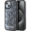 Karl Lagerfeld Case Liquide Glitter Monogram Gradient For Iphone 15 Black - (KLHCP15SLKLGKCCK)