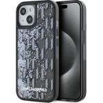 Karl Lagerfeld Case Liquide Glitter Monogram Gradient For Iphone 15 Black - (KLHCP15SLKLGKCCK)