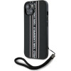 Karl Lagerfeld Case Saffiano Athleisure Stripes Cord For Iphone 15 Pink - (KLHCP15SPAMSCNSP)