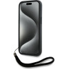 Karl Lagerfeld Case Saffiano Athleisure Stripes Cord For Iphone 15 Pink - (KLHCP15SPAMSCNSP)