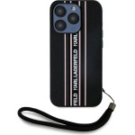 Karl Lagerfeld Case Saffiano Athleisure Stripes Cord For Iphone 15 Pro Max Pink - (KLHCP15XPAMSCNSP)