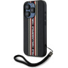 Karl Lagerfeld Case Saffiano Athleisure Stripes Cord For Iphone 15 Pro Max Red - (KLHCP15XPAMSCNSR)