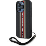 Karl Lagerfeld Case Saffiano Athleisure Stripes Cord For Iphone 15 Pro Max Red - (KLHCP15XPAMSCNSR)