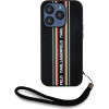 Karl Lagerfeld Case Saffiano Athleisure Stripes Cord For Iphone 15 Pro Max Red - (KLHCP15XPAMSCNSR)