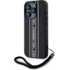 Karl Lagerfeld Case Saffiano Athleisure Stripes Cord For Iphone 15 Pro Pink - (KLHCP15LPAMSCNSP)