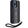Karl Lagerfeld Case Saffiano Athleisure Stripes Cord For Iphone 15 Pro Pink - (KLHCP15LPAMSCNSP)