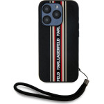 Karl Lagerfeld Case Saffiano Athleisure Stripes Cord For Iphone 15 Pro Red - (KLHCP15LPAMSCNSR)