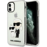 Karl Lagerfeld Iphone 11/ Xr 6,1'' Transparent Hardcase Gliter Karl&Choupette - (KLHCN61HNKCTGT)