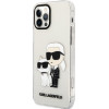 Karl Lagerfeld Iphone 12/12 Pro 6,1'' Transparent Hardcase Gliter Karl&Choupette - (KLHCP12MHNKCTGT)