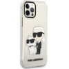 Karl Lagerfeld Iphone 12/12 Pro 6,1'' Transparent Hardcase Gliter Karl&Choupette - (KLHCP12MHNKCTGT)
