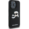 Karl Lagerfeld iPhone16 Pro Max 6.9'' czarny/Black Hardcase Silicone Double Heads Pr - (KLHMP16XSKCHPPLK)