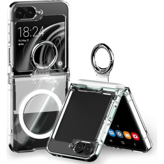 Mercury Etui Magsafe Pro Ring Flip6F741 przezroczyste/clear
