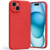 Mercury Magsafe Semi-Silicone Iphone 15PLus 6,7'' Czerwony /red