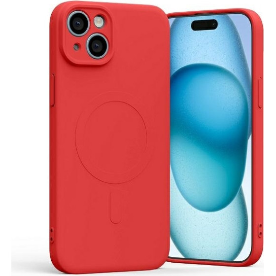 Mercury Magsafe Semi-Silicone Iphone 15PLus 6,7'' Czerwony /red