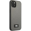 Karl Lagerfeld Iphone 13 6,1'' Hardcase Silver Saffiano Plaque - (KLHCP13MSFMP2DG)