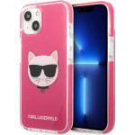 Karl Lagerfeld Iphone 13mIni 5,4'' Hardcase Fuschia Choupette Head - (KLHCP13STPECPI)