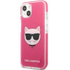Karl Lagerfeld Iphone 13mIni 5,4'' Hardcase Fuschia Choupette Head - (KLHCP13STPECPI)