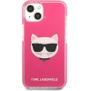 Karl Lagerfeld Iphone 13mIni 5,4'' Hardcase Fuschia Choupette Head - (KLHCP13STPECPI)