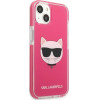 Karl Lagerfeld Iphone 13mIni 5,4'' Hardcase Fuschia Choupette Head - (KLHCP13STPECPI)
