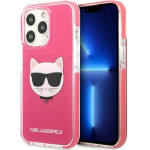 Karl Lagerfeld Iphone 13 Pro / 13 6,1'' Hardcase Fuschia Choupette Head - (KLHCP13LTPECPI)