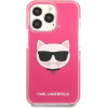 Karl Lagerfeld Iphone 13 Pro / 13 6,1'' Hardcase Fuschia Choupette Head - (KLHCP13LTPECPI)