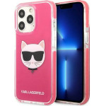 Karl Lagerfeld Iphone 13 Pro Max 6,7'' Hardcase Fuschia Choupette Head - (KLHCP13XTPECPI)