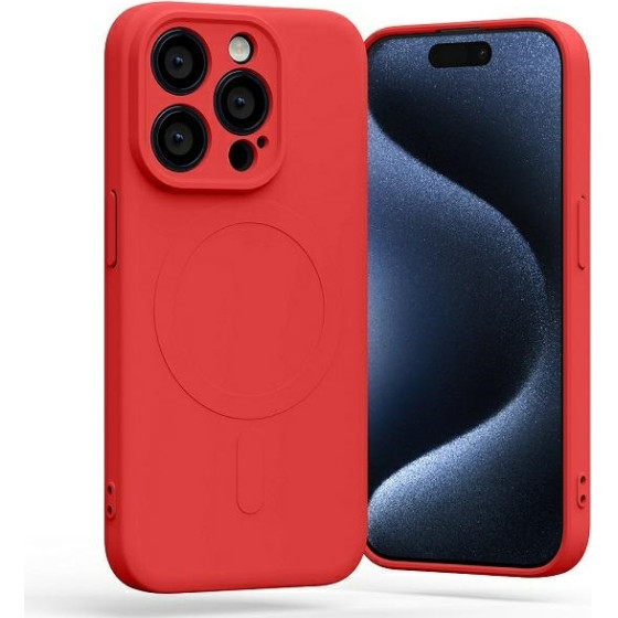 Mercury Magsafe Semi-Silicone Iphone 15 Pro 6,1'' Czerwony /red