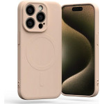 Mercury Magsafe Semi-Silicone Iphone 15 Pro 6,1'' rozowo-Piaskowy /Pink sand