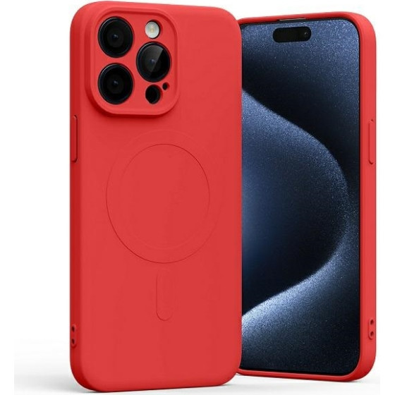 Mercury Magsafe Semi-Silicone Iphone 15 Pro Max 6,7'' Czerwony /red