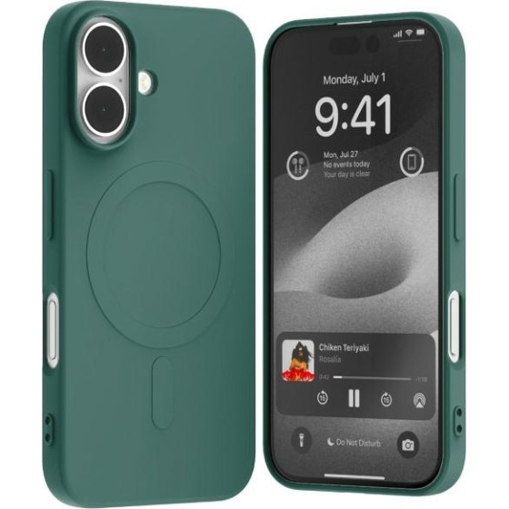 Mercury Magsafe Semi-Silicone Iphone 16 6,1'' zielony/green