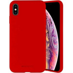 Mercury Silicone Samsung S21+ G996 czerwony/red