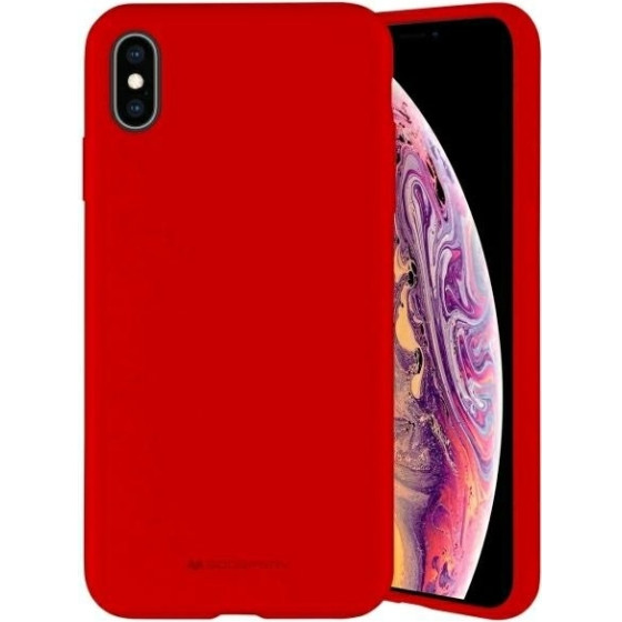 Mercury Silicone Samsung S21+ G996 czerwony/red