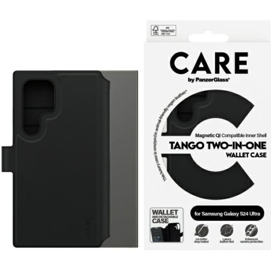 PanzerGlass Care By Feature Tango 2in1 Wallet Sam S24 Ultra Black - (1165)