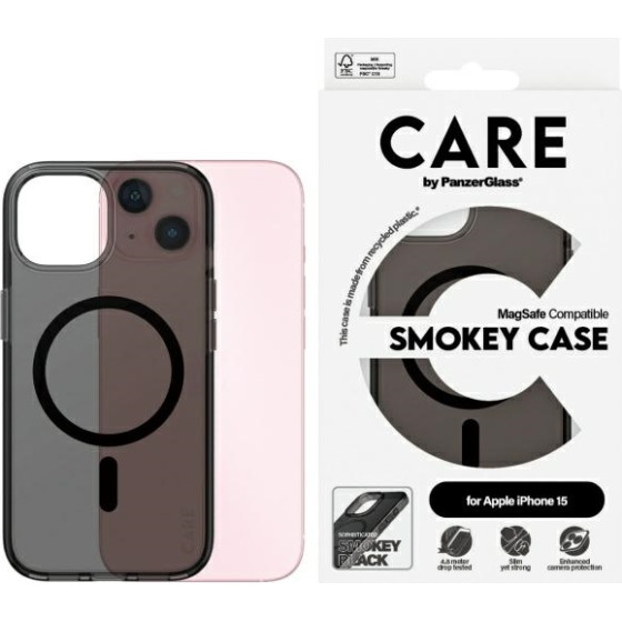 PanzerGlass Care By Flagship Case Iphone 15 6.1'' Smokey Magsafe - (1161)
