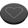 PopSockets 2 White Heart Black - Standard Phone Grip And Stand - (800667)