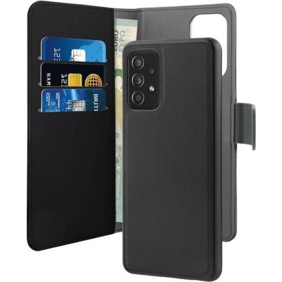 Puro Wallet Detachable Samsung A72 5GA726/A72 Lte A725 2w1 czarne/Black - (SGA72BOOKC3BLK)