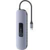 Usams Adapter Hub 10w1 3xUsb 3.0/TF/SD/USB-C/HDMI/RJ45/Vga PD100W szary/Tarnish (US-SJ644) - (SJ644HUB01)