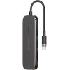 Usams Adapter Hub 2xUsb + USB-C + HDMI+ Micro SD+Sd czarny/Black (US-SJ575) - (SJ575HUB01)